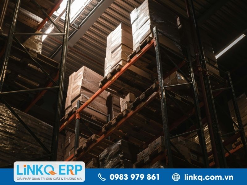 Tính chi phí lưu kho theo theo diện tích sử dụng