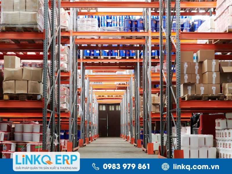 Tính chi phí lưu kho theo sự phân bố của doanh nghiệp