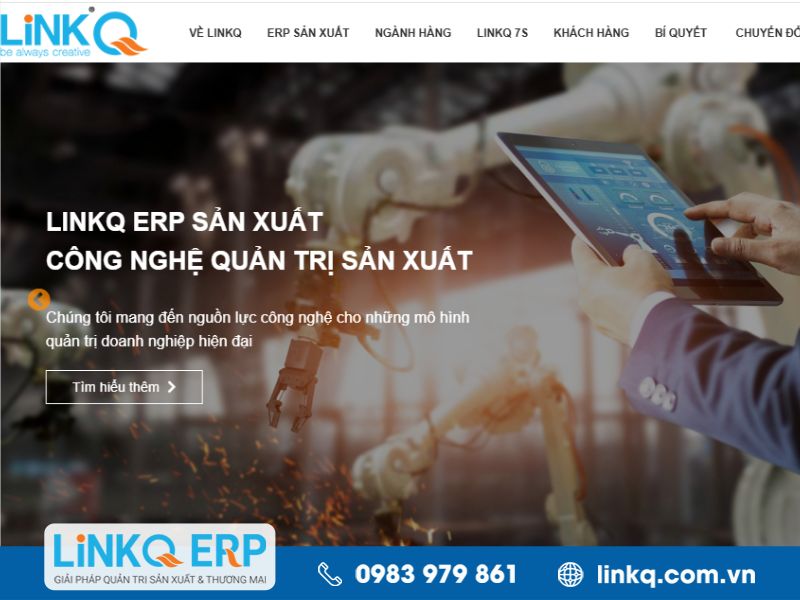 Giải pháp quản lý kho tự động với phần mềm LINKQ ERP