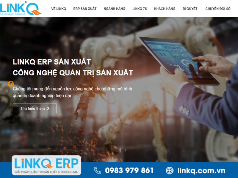 LINKQ ERP - Phần mềm quản trị sản xuất được nhiều doanh nghiệp lựa chọn nhất hiện nay