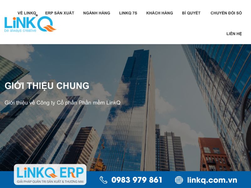LINKQ ERP - Giải pháp chuyển đổi số toàn diện cho doanh nghiệp sản xuất