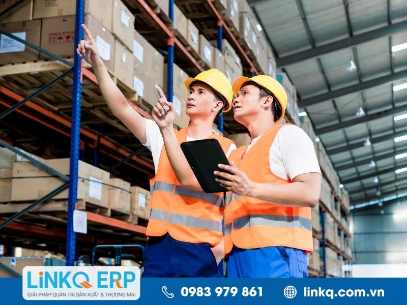 Thông báo nhập kho cho các bộ phận liên quan