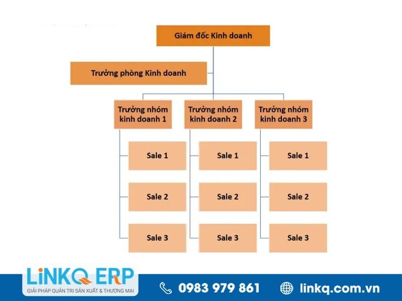 Mô hình tổ chức phòng kinh doanh (Sale)
