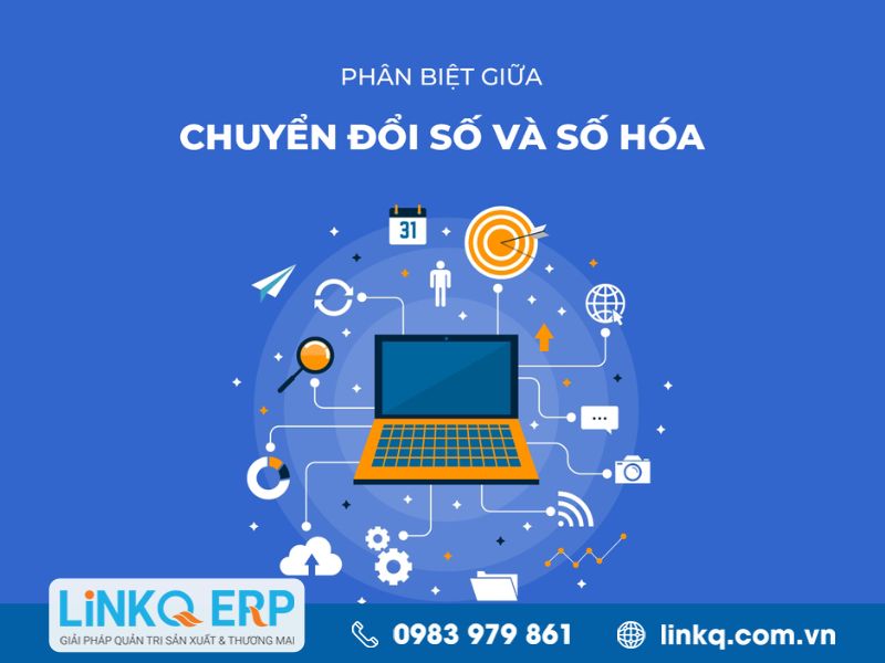 Phân biệt giữa quy trình số hóa và chuyển đổi số