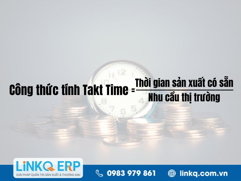 Công thức tính takt time cho doanh nghiệp