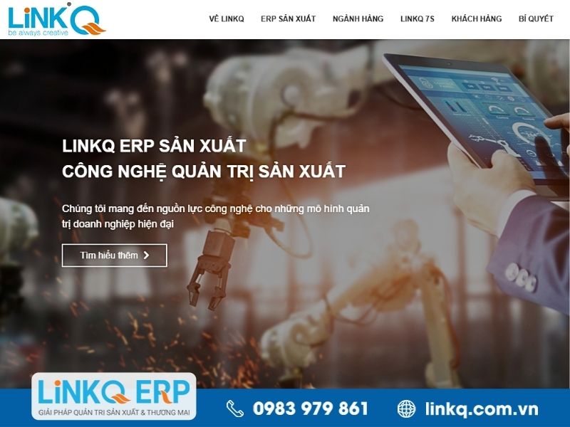 LINKQ ERP - Phần mềm quản trị sản xuất ưu việt cho ngành thực phẩm